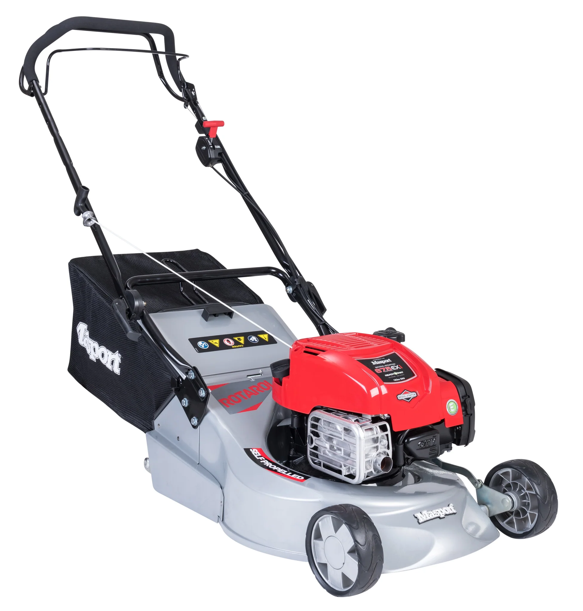 Masport RRSP 18 18" Petrol Lawnmower - Briggs & Stratton 163cc Engine, Alloy Deck & Steel Rear Roller